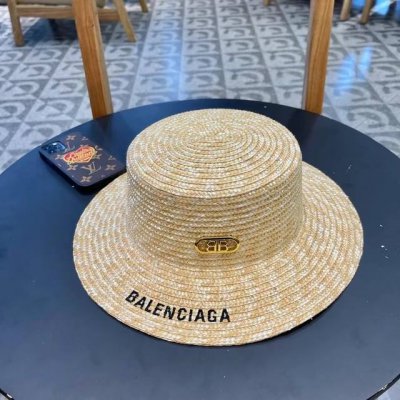 巴黎世家Balenciaga 早春新款麦秆草编草帽网红爆款细节简约大方，百搭单品～出街首选 型超美腻