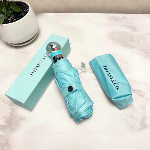 Tiffany蒂芙尼 米奇手柄 五折手开折叠晴雨伞 新款火爆来袭 夏日里的小清新 高效阻隔紫外线涂层 有伞随行 晴雨无优～