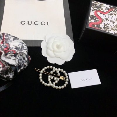 我们出品 按照下单顺序发货 预售14号发货 Zp5230 Gucci珍珠发夹 年新款上市字母 Logo 发夹 发夹原版刻印Logo定制 施华洛珍珠镶嵌 超美 抛