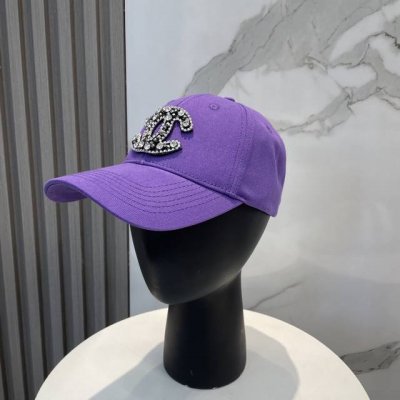 香奈儿Chanel 新品高定满钻硬顶棒球帽 小香Logo经典简约 时尚休闲设计 跑量新品