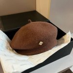 Chanel香奈儿羊毛贝雷帽，百分百羊毛面料，头围57Cm