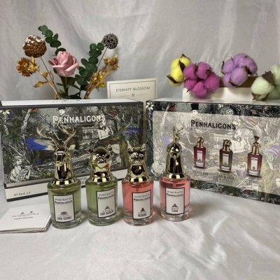 专柜品质 潘海利根兽首香水中样30Ml四件套 30Ml 4带喷头配礼袋 内含 麋鹿 孔雀 猎豹 狐狸