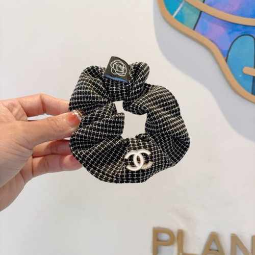 配包装P60 chanel （香奈儿）双C字母发圈 布艺多功能肠圈，高档韩版皮筋，经典花型设计， 高端大气，名媛范儿，