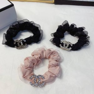 chanel小香 chanel发圈 捷克钻Logo轻奢风皮筋发圈气质百搭小仙女必入单品 宝藏款 闭眼入推荐款 单个