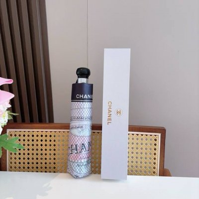 Chanel 香奈儿 三折自动折叠晴雨伞 选用台湾进口Uv防紫外线伞布 原单代工级品质
