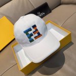 配盒子布袋 Fendi 芬迪 新款原单棒球帽 双F大刺绣 专柜热卖款中 1:1开模订制 原厂进帆布料+头层牛皮 纯棉内里 轻盈透气 彩色招牌大刺绣 质量超赞 基