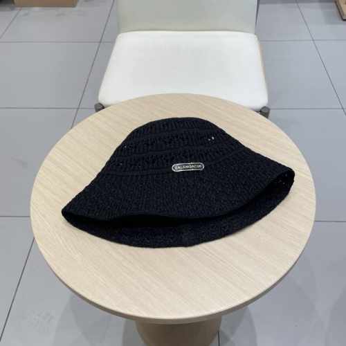 P70 Balenciaga巴黎世家2025帽子女春夏新品纯色镂空遮阳渔夫帽时尚出游防晒盆帽显脸桶帽