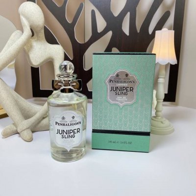 专柜品质 penhaligon's 潘海利根Juniper Sling琴酒 杜松子酒淡香水100Ml 香调：木质香型香料调 前调：当归，肉桂，橙和杜松浆果 中调