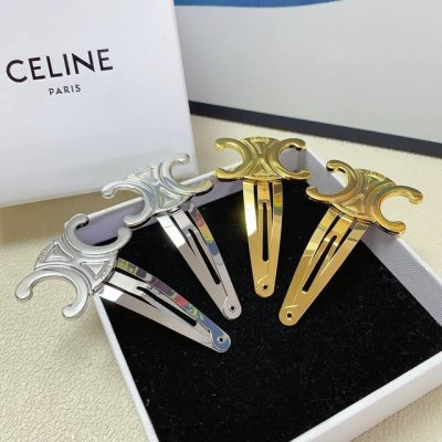 celine塞林 Celine压夹 爆款凯旋门Logo压夹边夹刘海夹日常精致小单品 气质百搭小仙女必入单品 宝藏款 闭眼入推荐款 一对