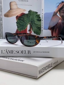 Balenciaga巴黎世家 复古小框椭圆太阳镜男 简约时尚欧美Ins墨镜潮流窄框显脸小眼镜女