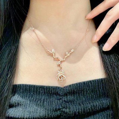 dior 迪奥 中古 项链 专柜一致上新 精选原版一致 黄铜材质 甜美气质高雅.