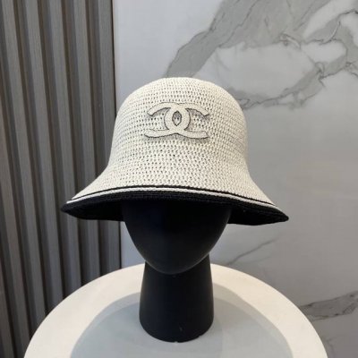 香奈儿Chanel新款针织盆帽，高密度制作，一顶超级有品位的针织帽了~出街首选！帽型超美腻颜色妥妥，轻便携带！小仙女人手必备 头围57Cm