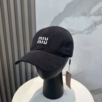 谬谬Mium 原单新款纯棉洗水布棒球帽 正品开模订制 原版做工细致质量超赞 偶尔换换感觉真的太棒了