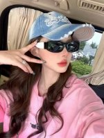 p80 【Gucci】2025开春新款 潮流爆款 时尚小框偏光太阳镜 高品质 佩戴舒适 网红潮款墨镜 型号：G7907