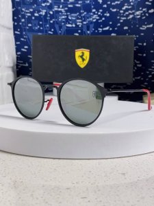 Rayban雷朋法拉利联名 2025新款欧美潮流眼镜圆形金属太时尚百搭男女款开车驾驶眼镜 Rb3602 Size:51口21-140