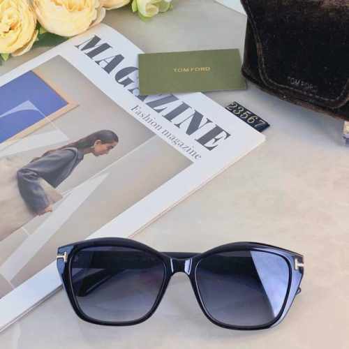 Tom For*美式Ins复古金属连体猫眼太阳眼镜女时髦摩登高级感平面墨镜潮