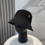 lv 路易威登新款针织盆帽，高密度制作，一顶超级有品位的草帽了~出街首选！帽型超美腻颜色妥妥，轻便携带！小仙女人手必备 头围57Cm
