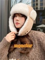 Moncler东北帽子女冬季骑行保暖护耳神器电动车防风加绒加厚防寒雷锋帽男