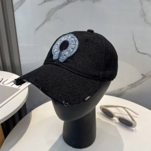 克罗心新款高品质洗水牛仔棒球帽 高端定制版 网红时尚博主同款 墙裂推荐 质量巨好 头围57Cm