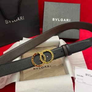 宝格丽 Bvlgari 新品 带身双面进口原厂皮掌纹牛皮 精品扣头设计 可旋转 双面用 注意细节宽度3.5Cm 长度可根据自身裁剪