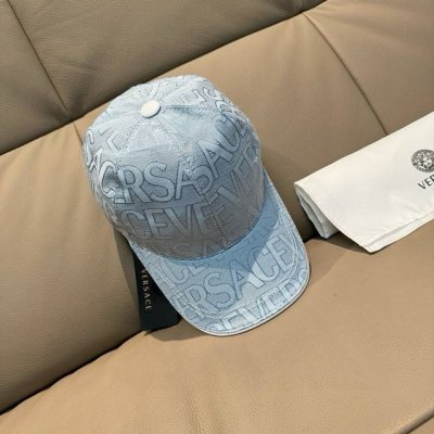 爆款出货 配包装布袋 Versace 范思哲 新款原单棒球帽 1:1开模订制 原版专柜布料+头层牛皮 贴片可调节 5色热卖
