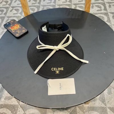 赛琳Cellne蝴蝶结元素时尚韩版女生夏天空顶帽 可扎马尾无顶太阳帽 防紫外线