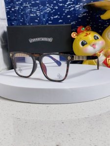 Chrome Hearts克罗心 2025新款复古文艺近视眼镜框女平光镜架可配度数个性大框遮脸
