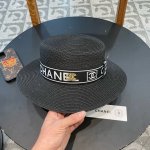 chanel香奈儿 2025新款小香风平顶盆帽草帽出街必备