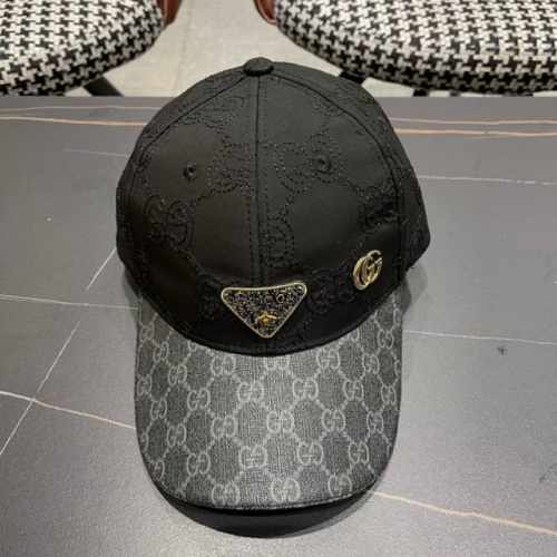 Gucci 古奇 经典原单棒球帽专柜1:1开模订制，轻盈透气！实物拍摄，四季百搭男女适用，基础头围56，贴片可调节。
