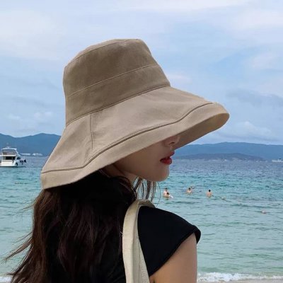 Chanel 香奈儿 新款棉麻大帽沿渔夫帽 爽朗阳光 最适合假期出游的一款 _料子轻盈透气 帽型很显脸小 这款一定要入粉红