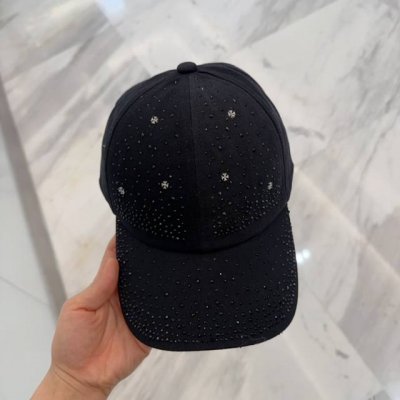 Chrome Hearts 克罗心早春韩版时尚复古做旧破洞帽子磨损设计百搭棒球帽鸭舌帽