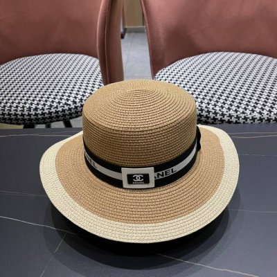 Chanel香奈儿 新款小香风度假草帽 大牌风 出街旅行单品