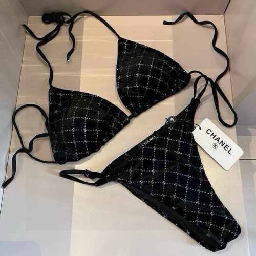chanel香奈儿灯芯绒比基尼S M L Xl