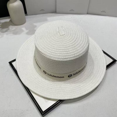 跑量 lululemo 优雅pp草遮阳帽 甜美风 很秀气的帽型 遮阳凹造型都无可挑剔 头围:57Cm