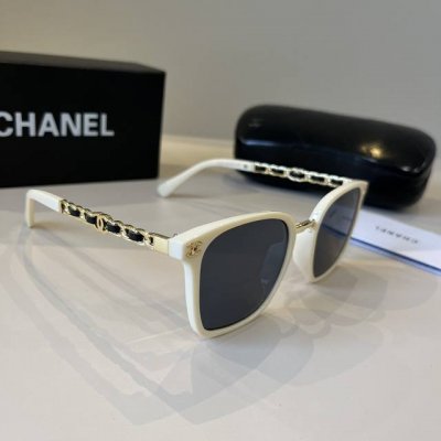 chanel2025官方早春新款 众多明星同款香奈儿新款大框墨镜 宝丽来超清太阳镜