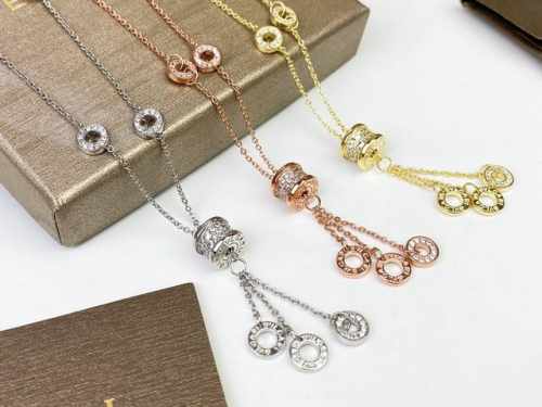 Bvlgari 镶钻流苏项链 宝格丽经典系列 气质 极致奢华 高品质精工版 玫瑰金 白金 金色三色