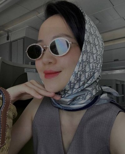 Chanel香奈儿2025新款墨镜女椭圆法式复古个性圆脸显瘦欧美窄边闪框金属高级小红书 女士墨镜