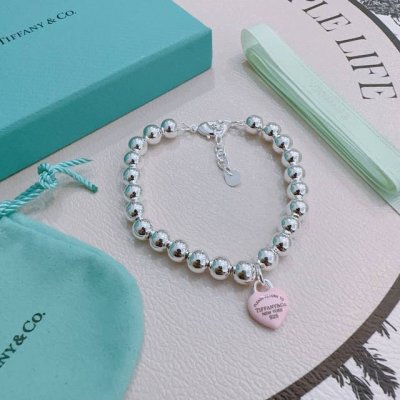 正品新款蒂芙尼手链 Tiffny&Co. 专柜精工银版本手链 明星同款 复古做旧风 原版复刻 纯手工打造 ～正品开模潮流时尚必备 男女均可佩戴 情侣款同款 摇滚
