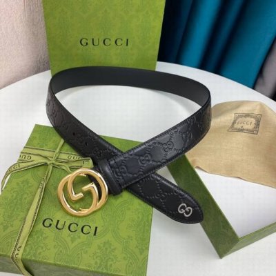 g U C C I 现货实拍 原版开模 精致铜扣 带身双面头层牛皮 宽度40Mm. 专柜品质 时尚百搭 代购版本 顶级170