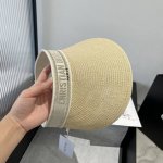 P Dior 迪奥草帽空顶遮阳帽，官方款，可调节