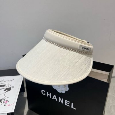 缪缪Miumiu空顶发箍遮阳帽