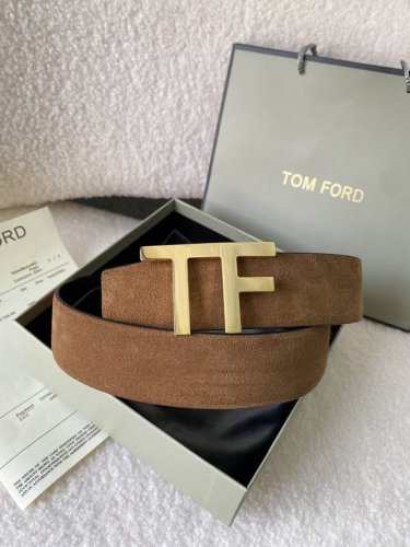 特 Tom Ford 汤姆福特。新品高端双面小牛皮，简约商务男士腰带，4.0Cm宽，双面使用，配原版包装