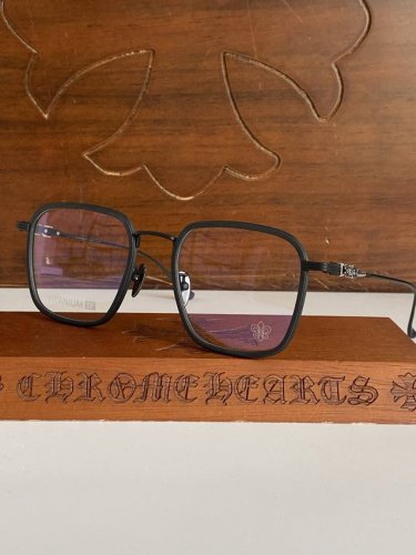 Chrome Heart超级新品款 简单大方框 修饰脸型必备神器 超轻不压鼻梁 配镜素颜镜 Ch8105 Size:54-21-146