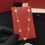 编号Slxl0016 Celin*最新款爱心项链 一致Zp黄铜材质
