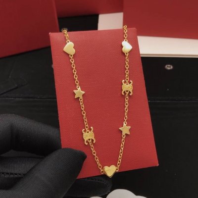 编号Slxl0016 Celin*最新款爱心项链 一致Zp黄铜材质