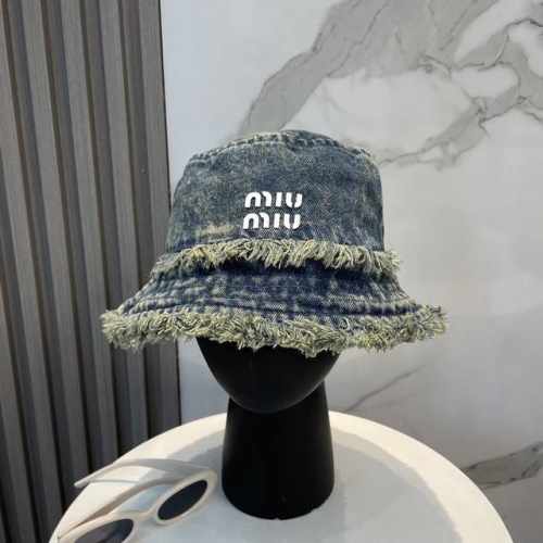 配防尘袋 Miumiu缪缪2025新款洗水软牛仔男女款渔夫帽 简约折叠遮阳～非常有质感的一款