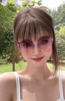 Dior时尚无框太阳镜镜片 顶级奢侈品 高品质 [亲亲] 气质非凡 女士开车墨镜[爱情] 型号 Cd3251