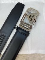 普拉达男士自动腰带- 宽度34Mm 316精品钢扣 精工打造 手感柔软 可以裁剪顶级 原单带150