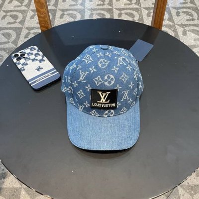 Lv路易威登 新款大牌男女款老花牛仔棒球帽 新款出货 大牌款超好搭配 赶紧入手