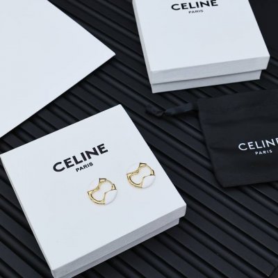 celine 珐琅耳钉Preclous新品 简单时尚火爆款出货 设计独特 前卫 美女必备款！